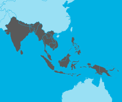 SE Asia, India, and Philippines region