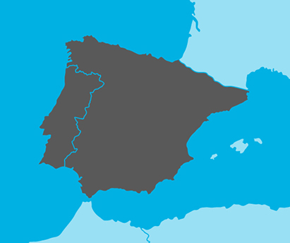 Spain and Portugal region
